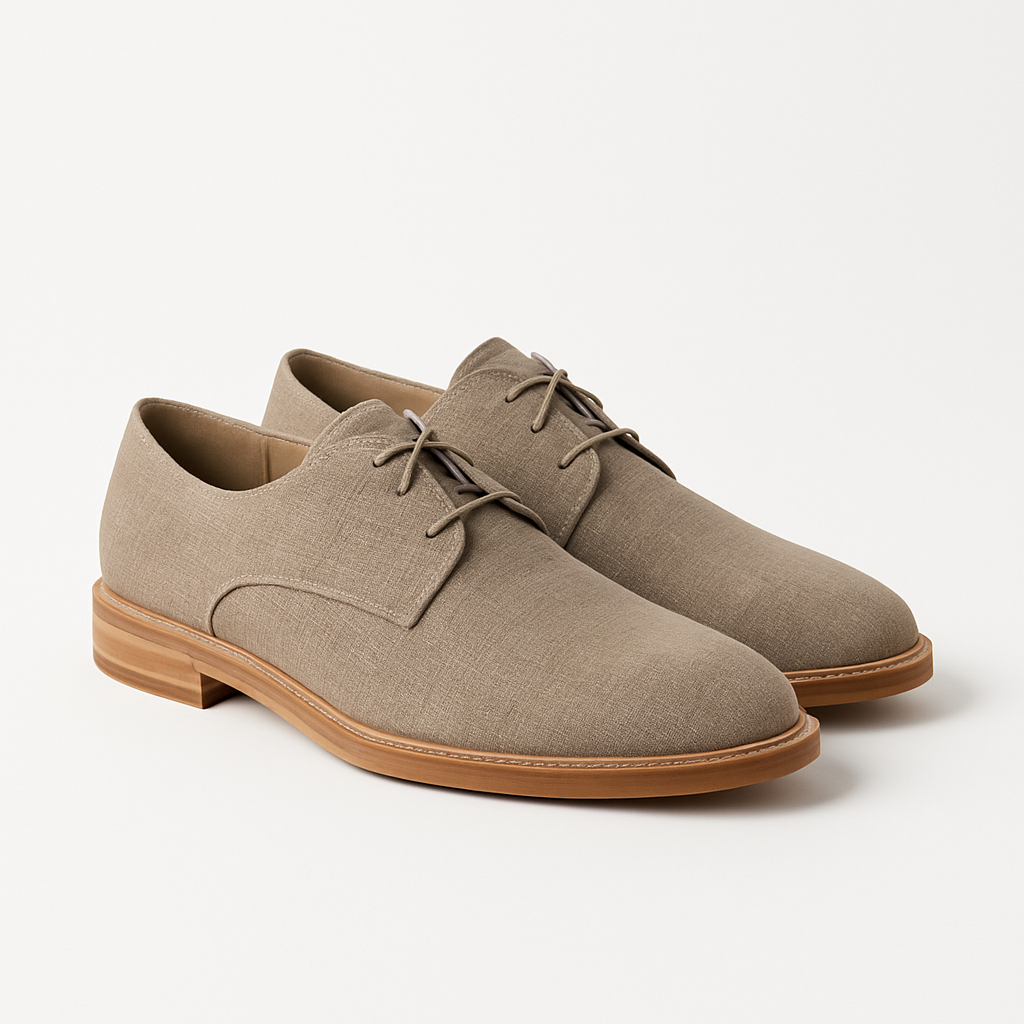 Linen Derby Shoes - Amershaw Shoes