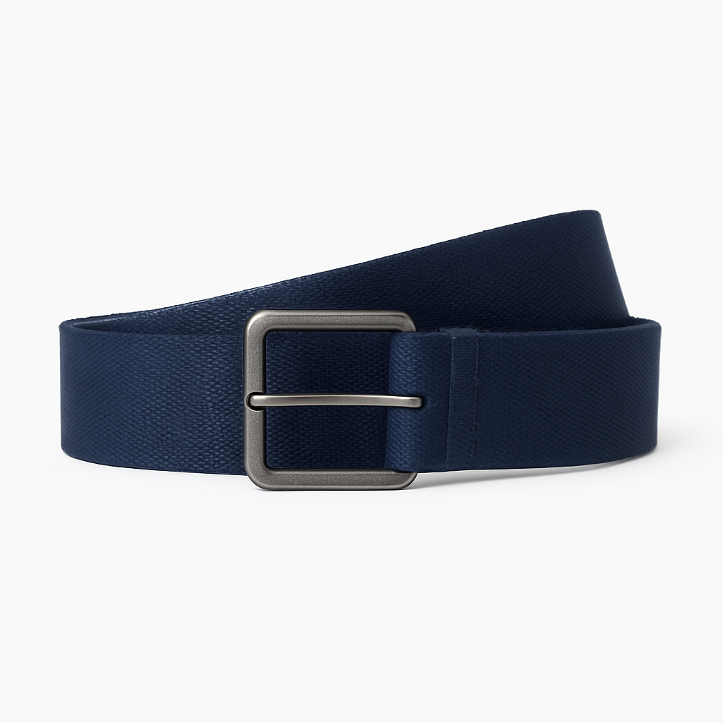 Navy Canvas Belt - Amershaw Belts