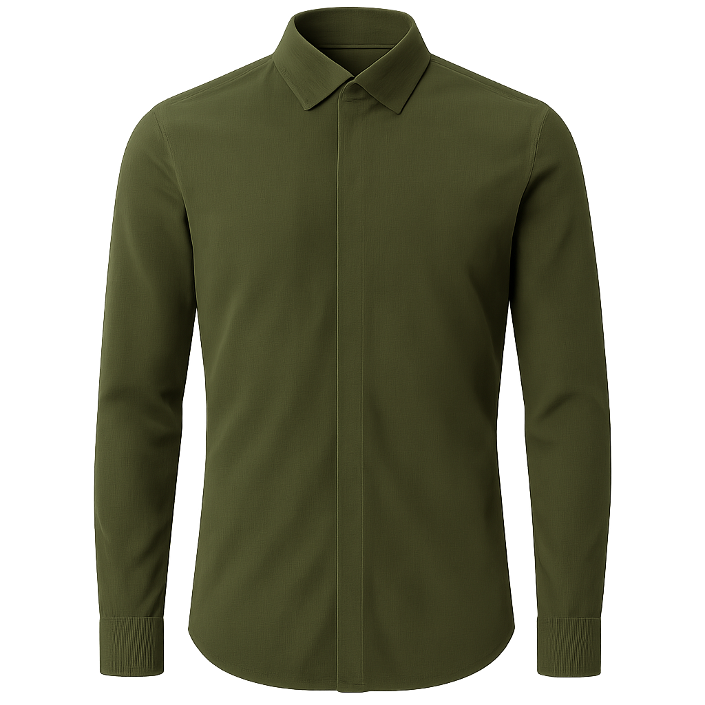 Olive Corduroy Shirt - Amershaw Shirts