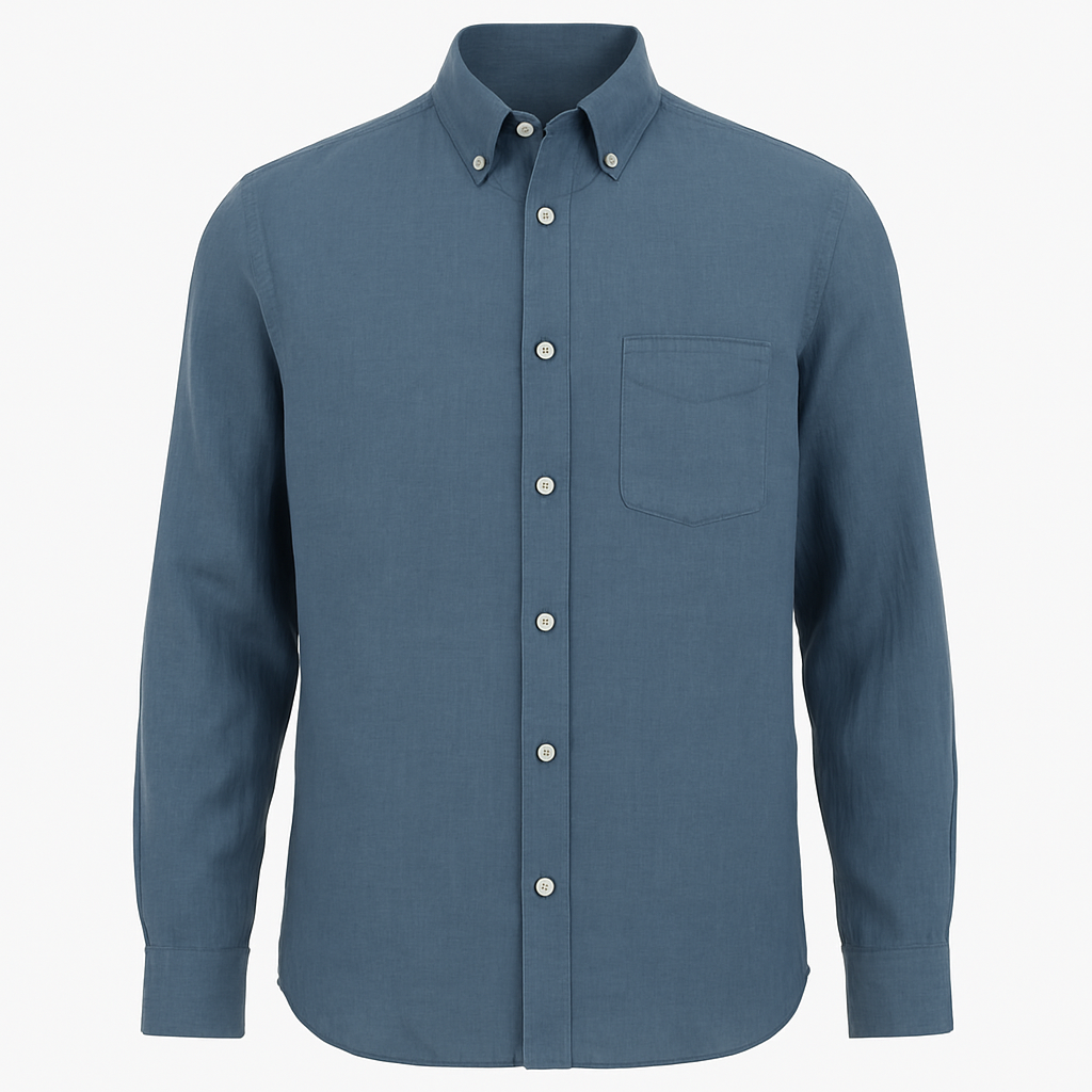Slate Linen Shirt - Amershaw Shirts