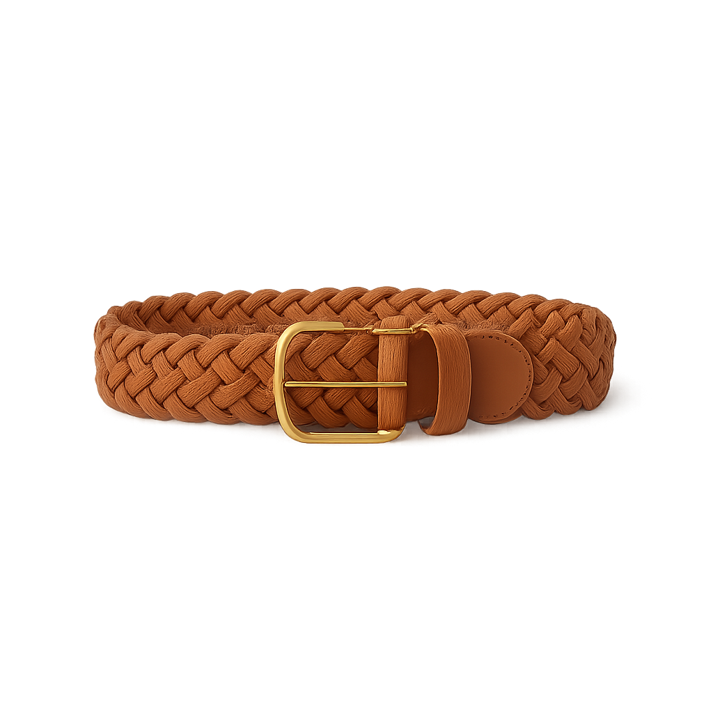 Tan Braided Belt - Amershaw Belts